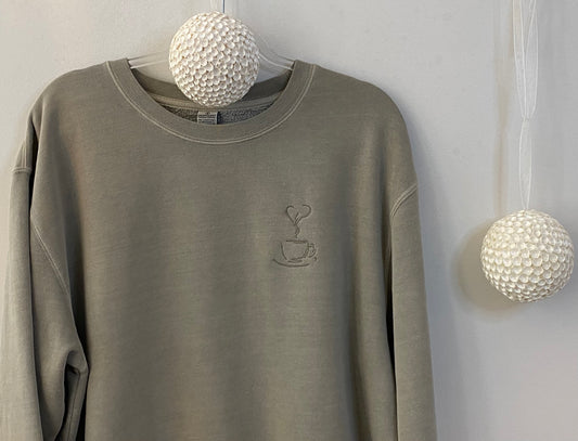 Cozy Coffee Cup Sweatshirt.