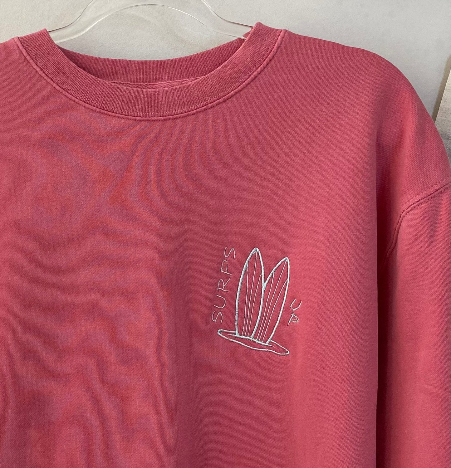 Surfs Up Coral Sweatshirt